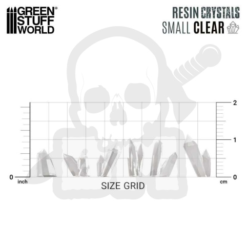 3D printed set - Resin Crystals transparent colorables kryształki 80 szt.