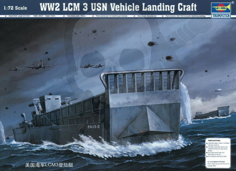 Trumpeter 07213 WW2 LCM 3 USN Vehicle Landing Craft 1:72