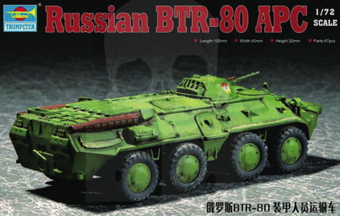Trumpeter 07267 Transporter opancerzony BTR-80 1:72