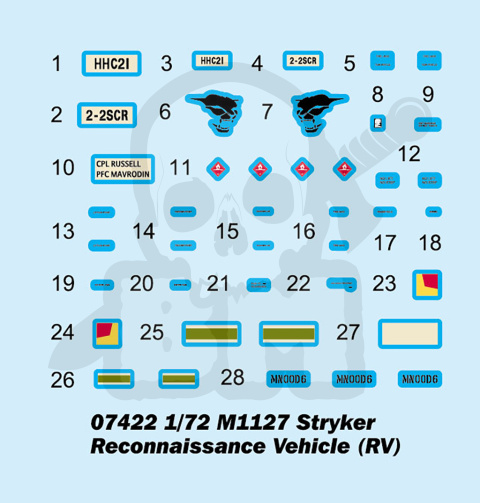 Trumpeter 07422 M1127 Stryker Reconnaissance Vehicle 1:72