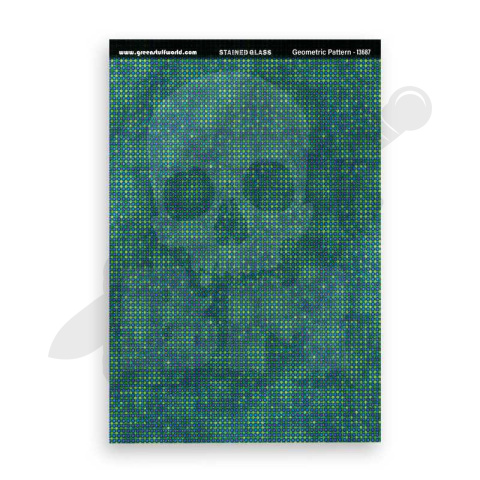 Geometric Pattern Stained Glass - witraże 156x219mm