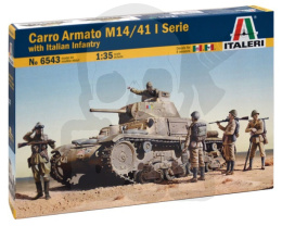 1:35 Carro Armato M14/41 I Serie with Italian infantry