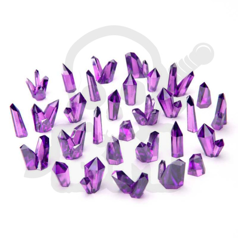 Purple Crystals Medium Fioletowe kryształy z żywicy średnie 30 szt.