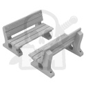 3D printed set Park benches Ławki parkowe 2 szt.