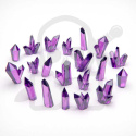 3D Printed Purple Crystals Large Fioletowe kryształy z żywicy duże 20szt.
