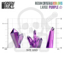 3D Printed Purple Crystals Large Fioletowe kryształy z żywicy duże 20szt.
