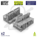 3D printed set Church Benches Ławki kościelne 2 szt.
