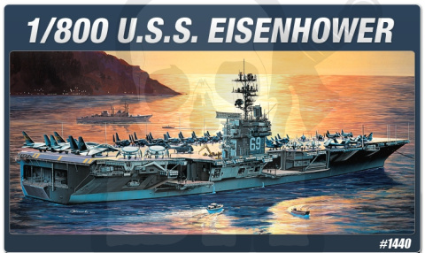 Academy 14212 Lotniskowiec U.S.S. CVN-69 Eisenhower 1:800