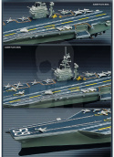 Academy 14212 Lotniskowiec U.S.S. CVN-69 Eisenhower 1:800