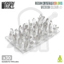 Clear Resin Crystals Medium - kryształki 30 szt.