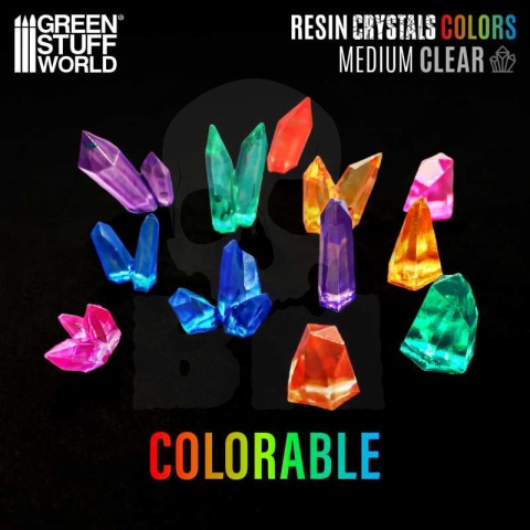 Clear Resin Crystals Medium - kryształki 30 szt.