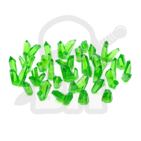 Green Resin Crystals Medium - zielone kryształki 30 szt.