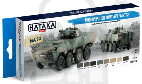 Zestaw farb Hataka BS72 Modern Polish Army AFV paint set