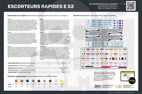 Heller 81094 jeden model fregaty Escorteurs Rapides E 52 1:400