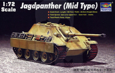 Trumpeter 07241 Jagdpanther (Mid Type) 1:72
