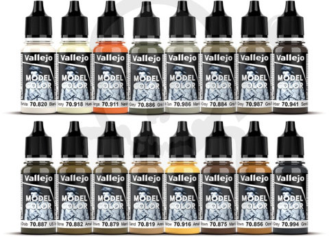 Vallejo 70141 Zestaw Model Color 16 farb 18ml - Earth Tones