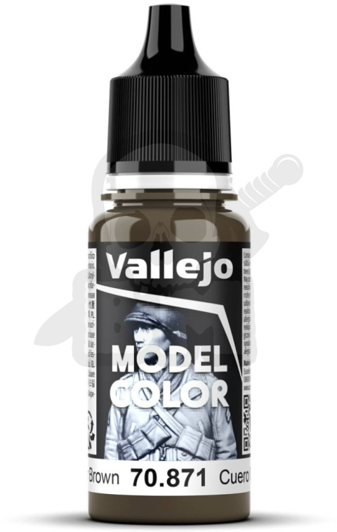 Vallejo 70871 Model Color 18ml Leather Brown