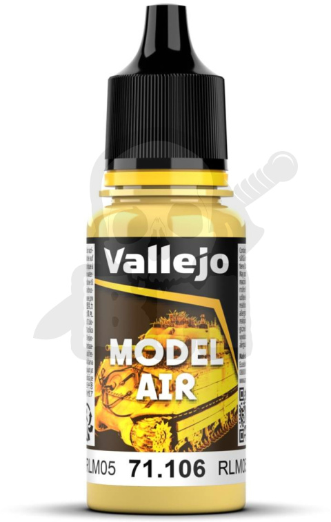 Vallejo 71106 Model Air 18ml Yellow Lazure