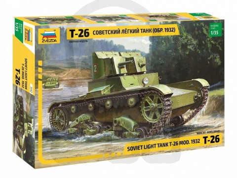 1:35 Model czołgu T-26 Soviet light tank