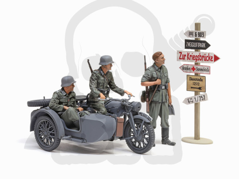 1:35 Tamiya 35384 Zündapp KS600 Motorcycle & Sidecar