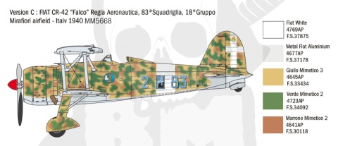 1:48 Fiat Cr.42 Battle of Britain 80th Anniversary