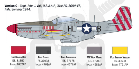 1:72 P-51D Mustang Aces - 5 USAAF Aces Preddy Meyer Voll Peterson Carson