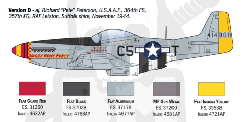 1:72 P-51D Mustang Aces - 5 USAAF Aces Preddy Meyer Voll Peterson Carson