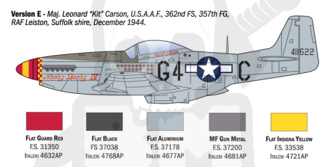 1:72 P-51D Mustang Aces - 5 USAAF Aces Preddy Meyer Voll Peterson Carson