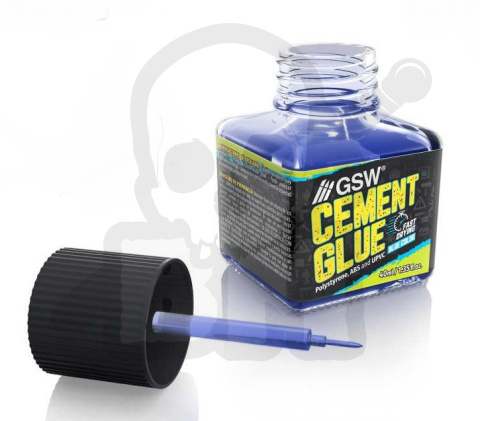 Blue cement glue for plastics 40ml - klej do plastiku