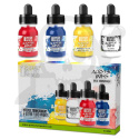 GSW Acrylic Inks Set - Basic Transparent (4x 30ml)
