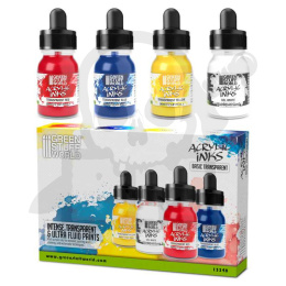 GSW Acrylic Inks Set - Basic Transparent (4x 30ml)