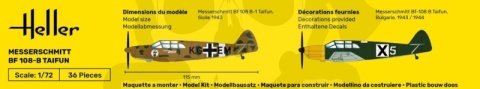 Heller 80231 Messerschmitt Bf 108 B Taifun 1:72