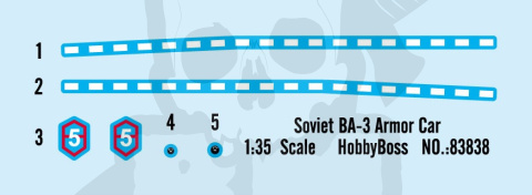 Hobby Boss 83838 Soviet Ba-3 Armor Car 1:35