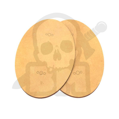 MDF Bases - Oval 150x95 mm podstawki pod figurki 2 szt.