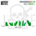 Small Green Crystals Resin Set - zielone kryształki 80 szt.