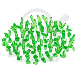 Small Green Crystals Resin Set - zielone kryształki 80 szt.