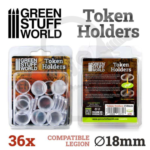 Token Holders 18mm - osłona na żeton 36 szt.
