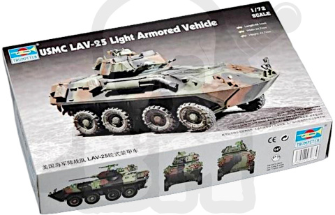 Trumpeter 07268 USMC LAV-25 (8x8) LIGHT ARMORED VEHICLE 1:72