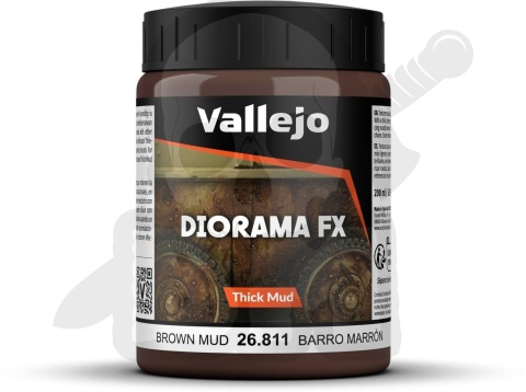 Vallejo 26811 Diorama FX - Thick Mud - Brown Mud (200 ml)