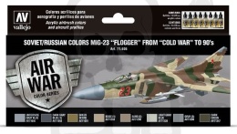 Vallejo 71606 Zestaw Air War 8 farb Russian colors Mig-23 Flogger