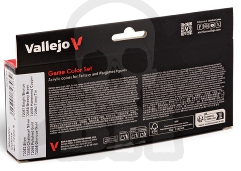 Vallejo 72303 Zestaw Game Color 8 farb - Metallic Colors