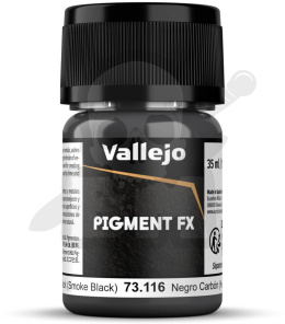 Vallejo 73116 Pigment FX - Carbon Black Smoke Black (35 ml)