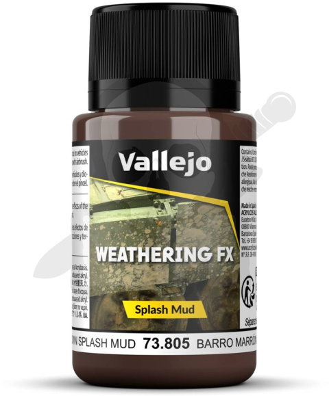 Vallejo 73805 Weathering FX - Splash Mud - Brown (40 ml)