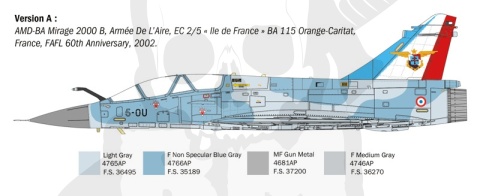 1:72 Model samolotu Mirage 2000 B/D