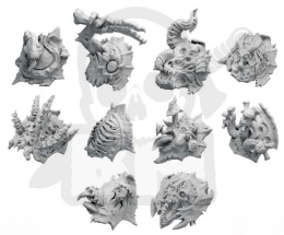 3D Printed DakkaDakka - Corpse Maker - Nurgle Shoulder Pads 01