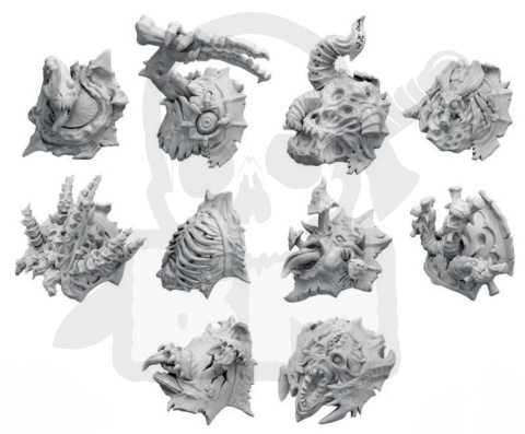 3D Printed DakkaDakka - Corpse Maker - Nurgle Shoulder Pads 01