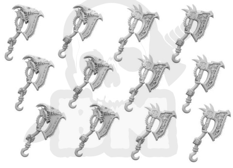 3D Printed DakkaDakka - Kill Obsessed Squad - Khorne Axes