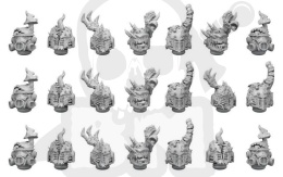 3D Printed DakkaDakka - Pandemonium - Nurgle Heads