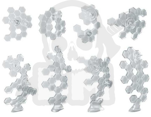 3D printed set Energy Shields 8 szt.