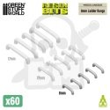 3D printed set - Mecha Detail Parts - 8mm Ladder Rungs - szczeble drabiny